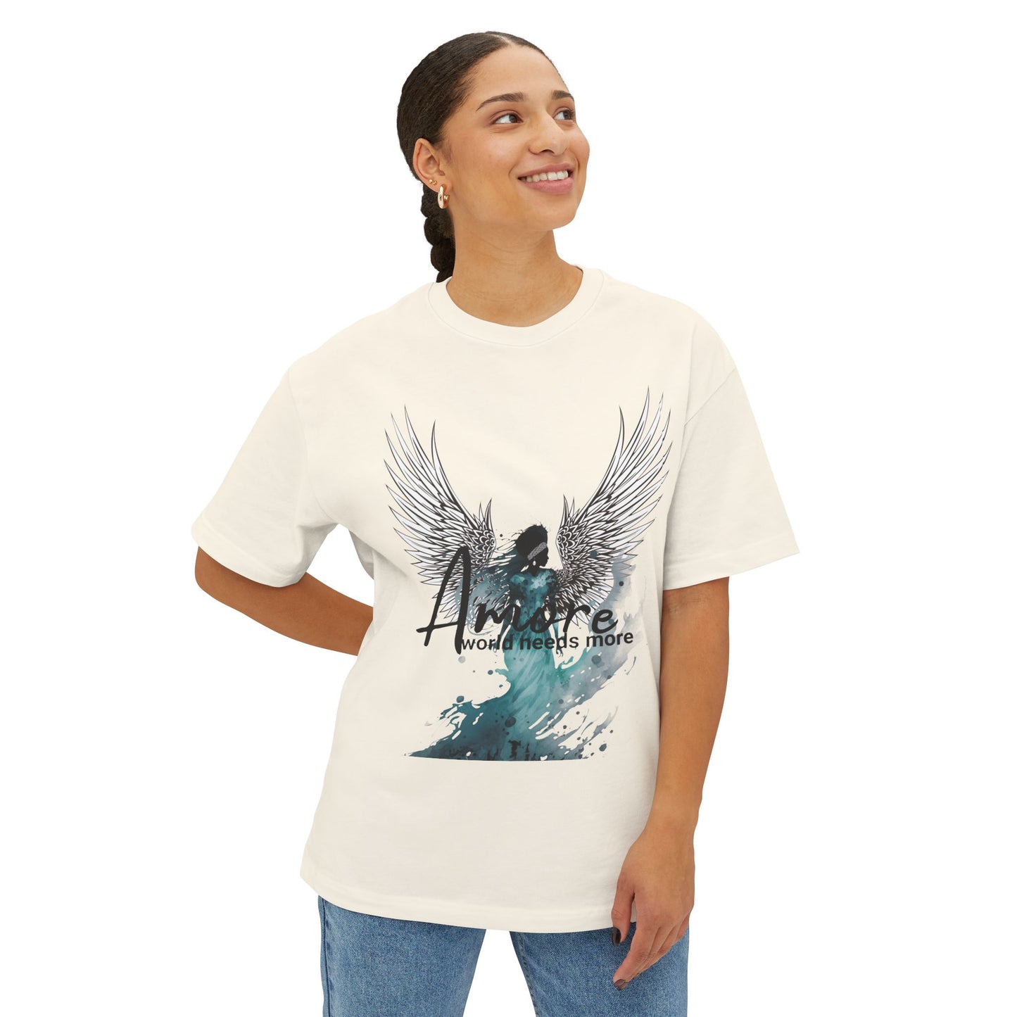 Angel Queen Unisex Tee Shirt - Oversized Boxy Fit