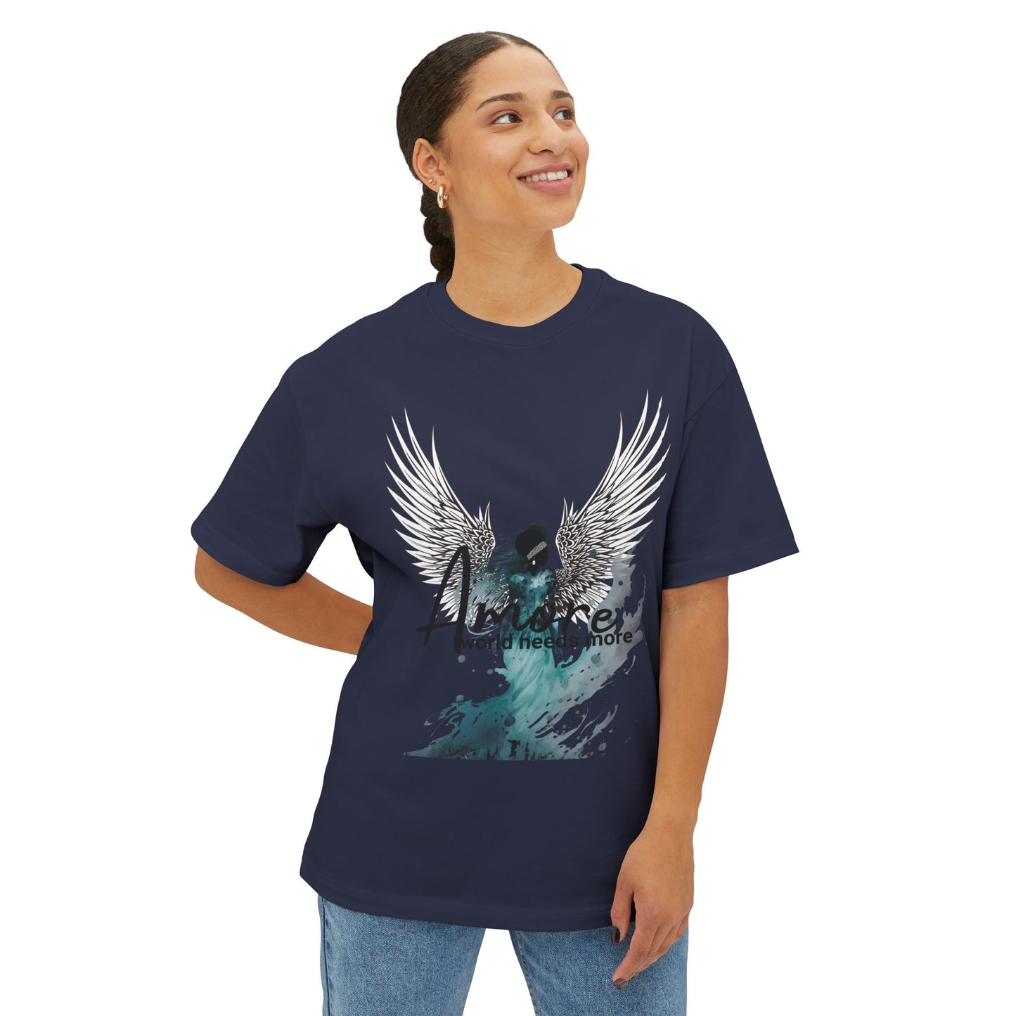 Angel Queen Unisex Tee Shirt - Oversized Boxy Fit