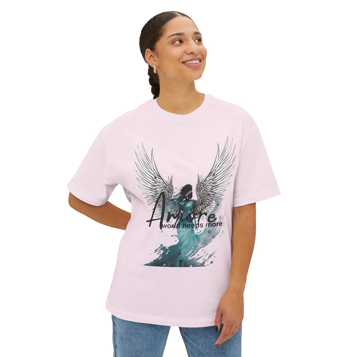 Angel Queen Unisex Tee Shirt - Oversized Boxy Fit